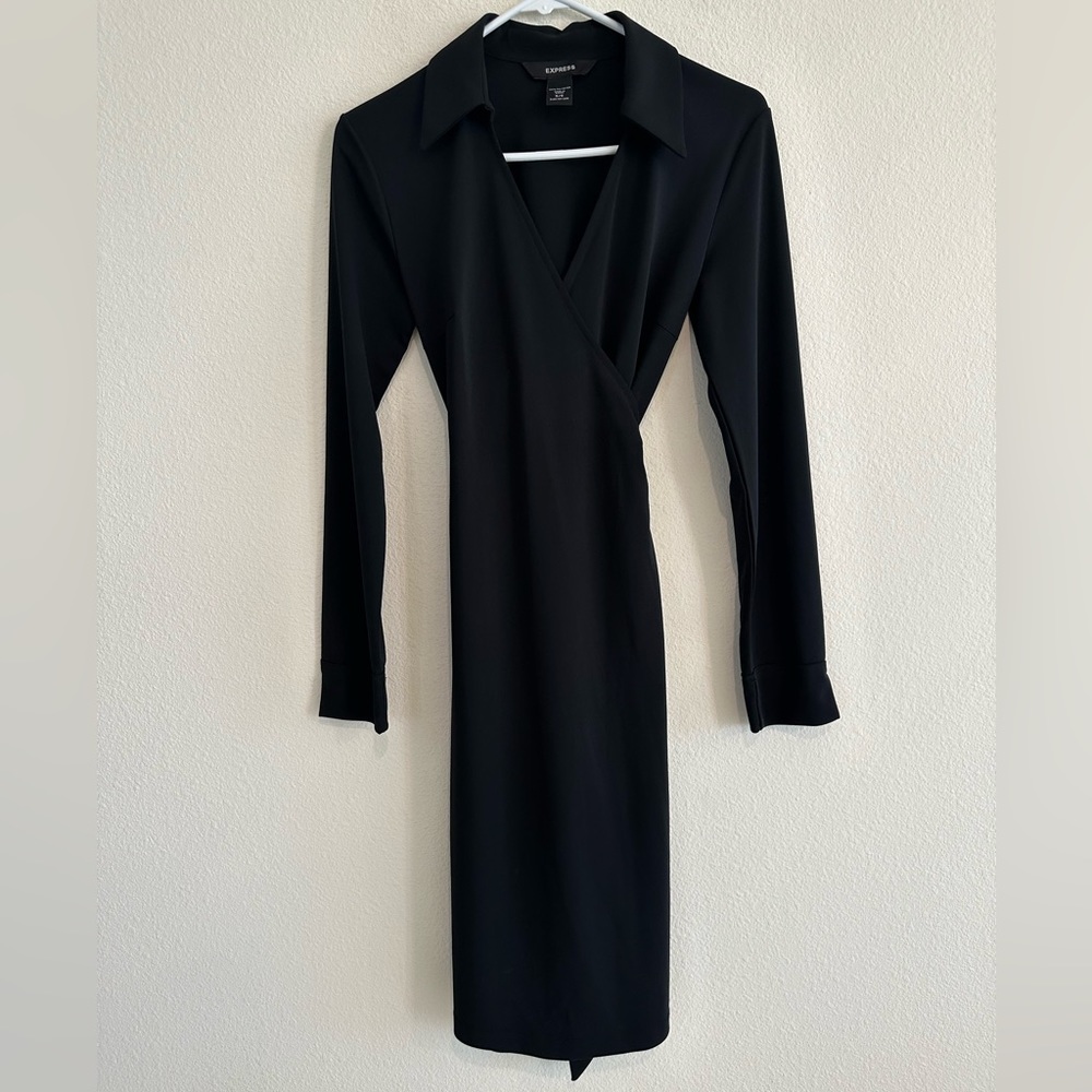 Express Women’s Wrap Dress Long Sleeve